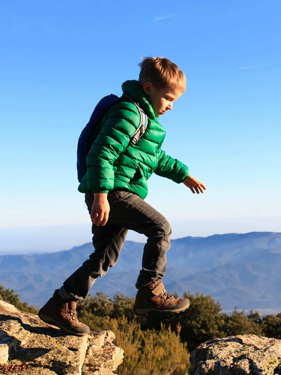Children exploring an outdoor trail